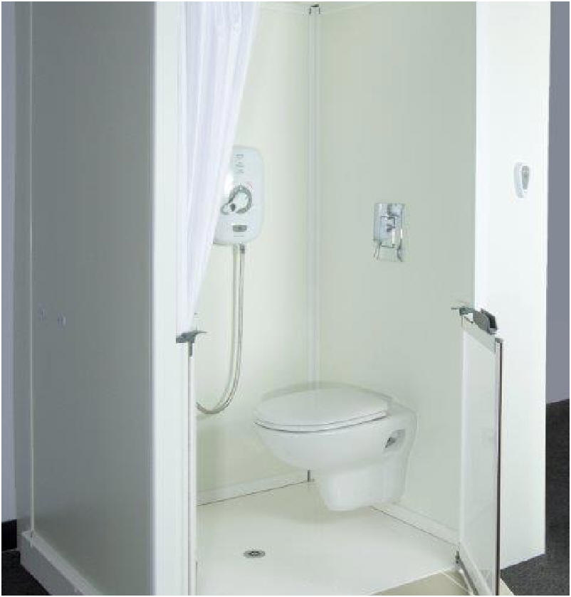 Toilet on sale with shower